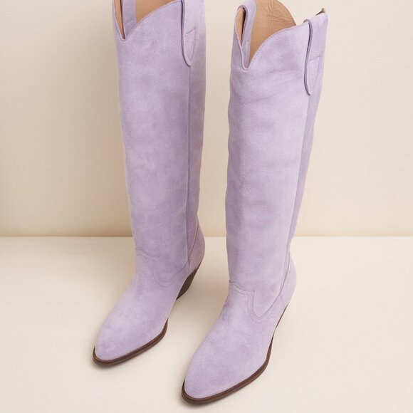 Charlotte Stone Agatha Knee High Boot in Fog Size 9 - Picture 7 of 9